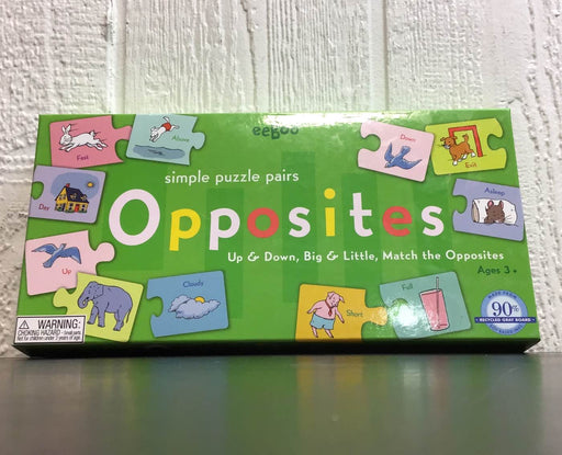 used Eeboo Opposites Puzzle Pairs