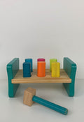 used B. toys Wooden Shape Sorter Hammering Bench