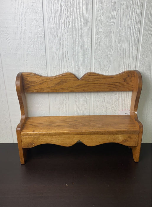 used Wooden Doll Bench