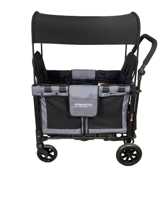 secondhand Wonderfold W2 Original Multifunctional Double Stroller Wagon, 2022, Grey