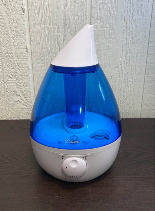 secondhand Crane 4-in-1 Drop Ultrasonic Cool Mist Humidifier, Blue & White