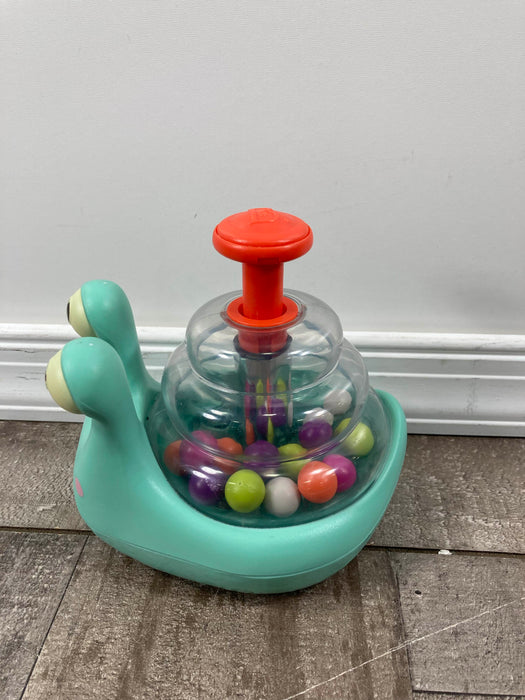 secondhand B. toys Escar-Glooooow Spinning Snail Popper