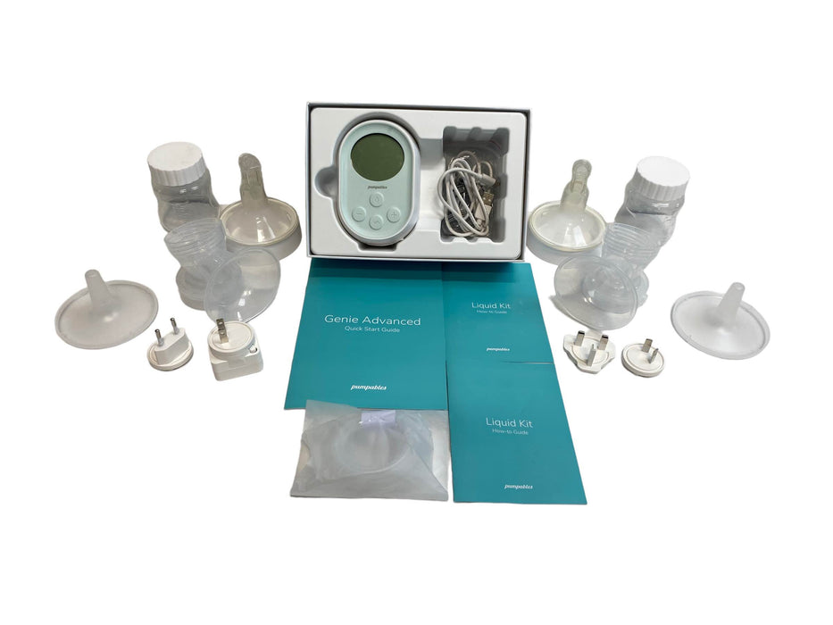 used Pumpables Genie Advanced Portable Breast Pump, With Liquid Kit