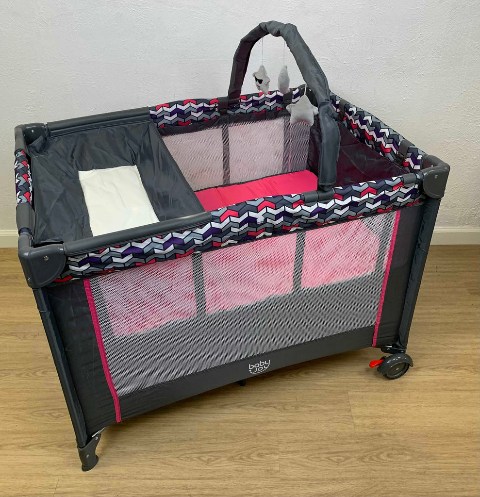 Baby Joy Portable Playard With Changing Station