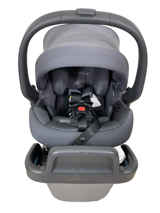 used UPPAbaby MESA MAX Infant Car Seat and Base, PureTech Greyson