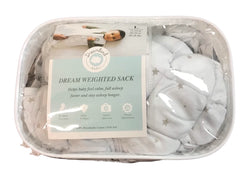 used Dreamland Weighted Sleep Sack, 20-28lbs, Grey Star