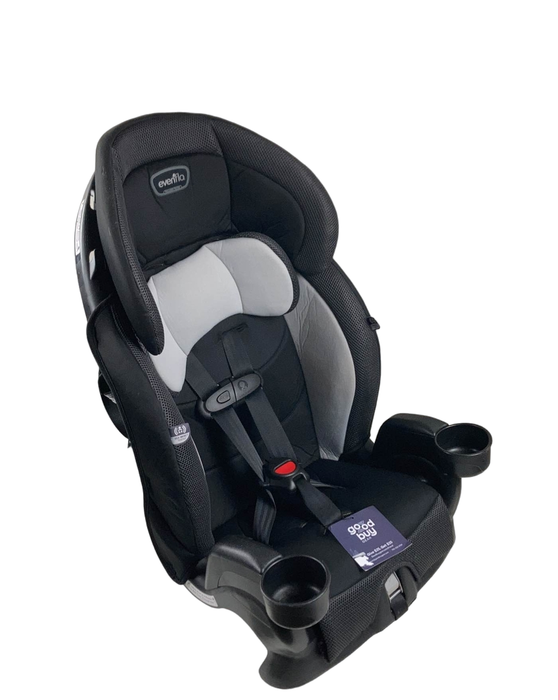 used Evenflo Chase Plus 2-in-1 Booster Car Seat, 2020 Huron Black