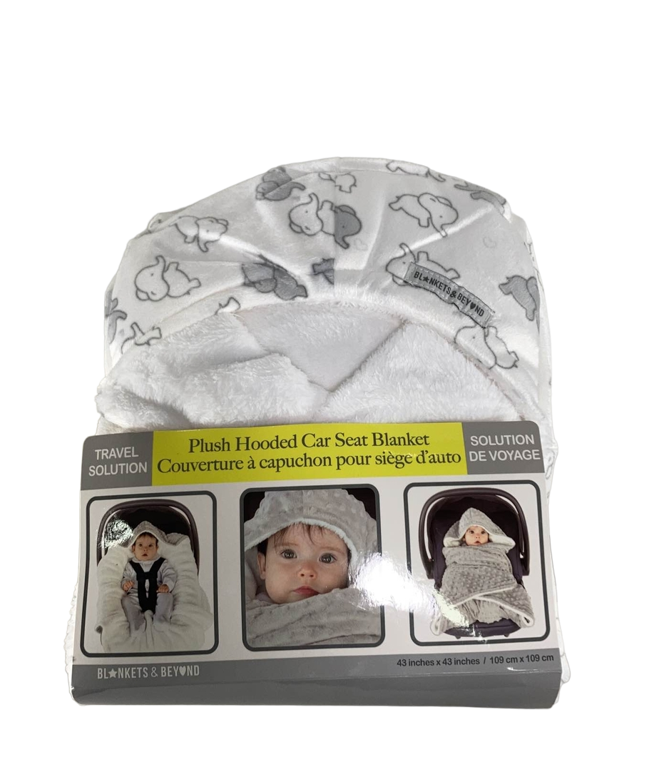 Blankets Beyond Plush Hooded Car Seat Blanket