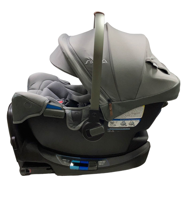 secondhand Nuna PIPA rx Infant Car Seat with RELX Base, 2023, Granite