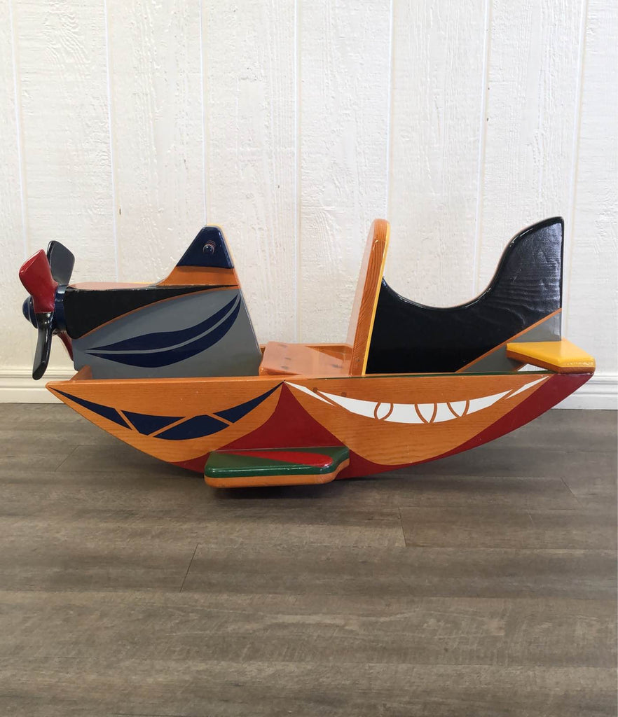 Wooden Airplane Rocker