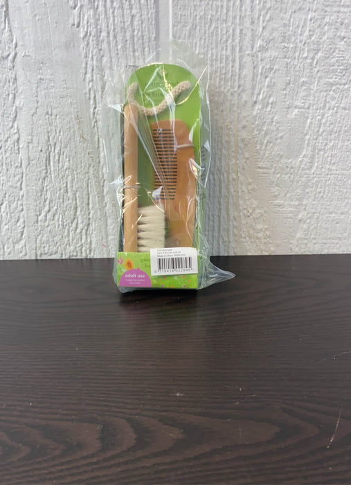 secondhand Green Sprouts Brush And Comb Set