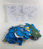 secondhand Melissa & Doug Floor Puzzle, World Map