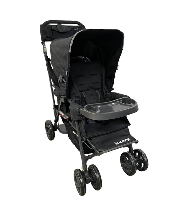 used Joovy Caboose Too Ultralight Graphite Sit And Stand Double Stroller, Black, 2021