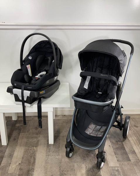 Evenflo Shyft Travel System Stroller With Securemax Infant Car Seat, 2