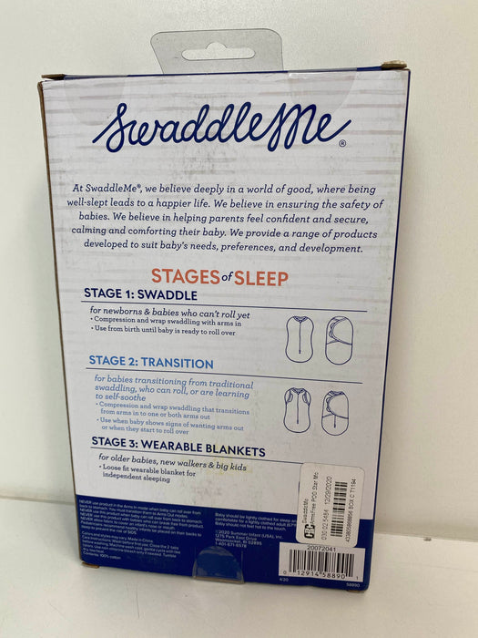 secondhand SwaddleMe Arms Free Convertible Swaddle, Large Elephant In A Row