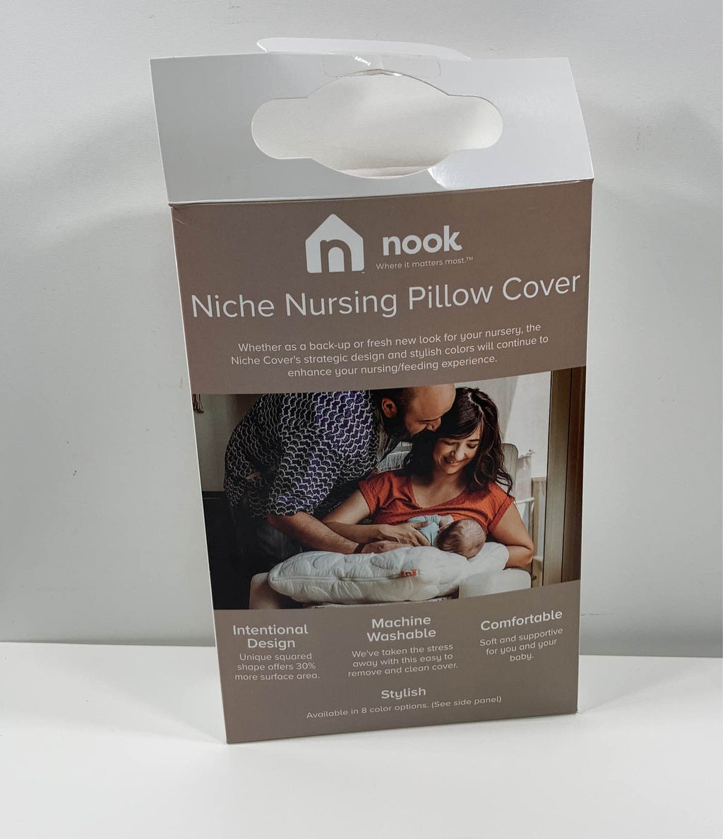 Nook Niche Nursing Pillow Cover, Poppy
