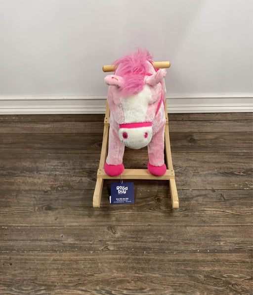 used Animal Adventure Plush Rocking Horse, Pink