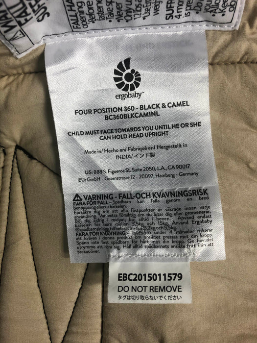 used Ergobaby 360 Four Position Ergonomic Baby Carrier