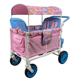 used Wonderfold W4 Luxe Quad Stroller Wagon, 2023, Petal Pop x Chrissy Teigen