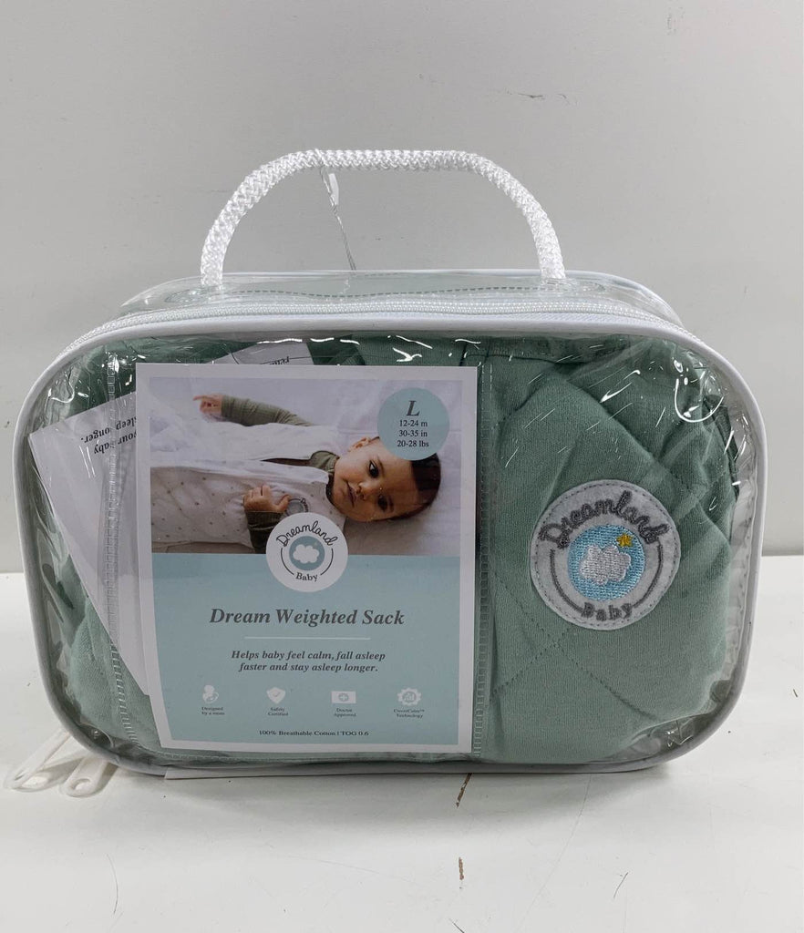 Dreamland Weighted Sleep Sack, 2028lbs, Sage Green