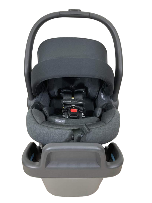 used UPPAbaby MESA MAX Infant Car Seat and Base, 2023, DualTech Jake Charcoal