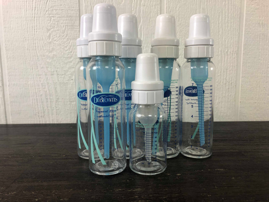 used BUNDLE Dr. Brown’s Glass Narrow Baby Bottles