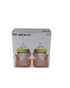 used Comotomo Bottles 2 Pack, Green, 8oz