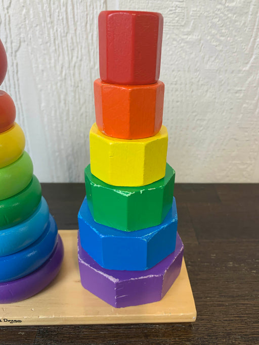 secondhand Melissa & Doug Geometric Stacker