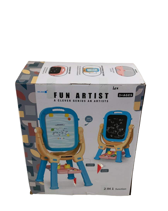 used Fun Artist Double Sided Rotating Easel For Kids