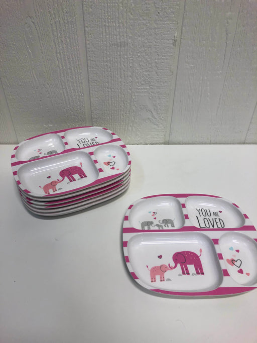 used BUNDLE Pottery Barn Kids Pink Elephant Plates