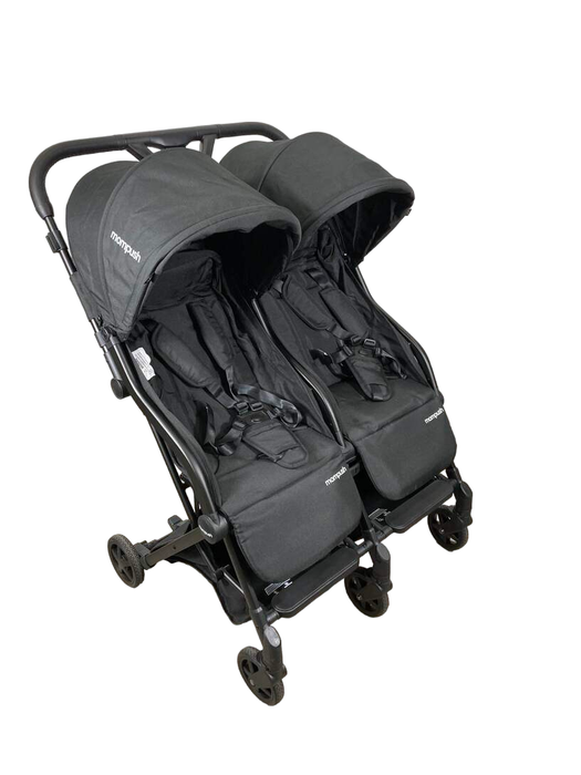 used Mompush Lithe Double Stroller, 2022, Black