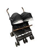 used Delta Children Keep PowerGlyde Plus Side By Side Double Stroller, 2021 Black