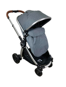 used Mompush Ultimate 2 Baby Stroller with Bassinet, 2022, Grey with Silver Frame