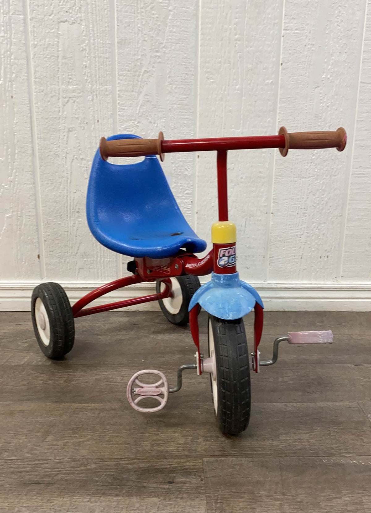 Radio Flyer Steer And Stroll Trike Red: Adjustable Seat, Steel