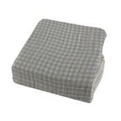 Shop Little Unicorn Cotton Muslin Fitted Crib Sheet, Tan Gingham at GoodBuy Gear