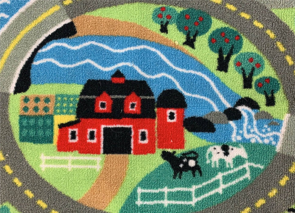secondhand Melissa & Doug Jumbo Roadway Activity Rug