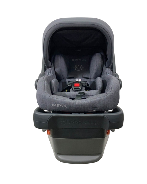 secondhand UPPAbaby MESA V2 Infant Car Seat, Charcoal Melange Merino Wool), 2023