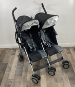 secondhand MacLaren Twin Triumph Stroller, Black/Charcoal