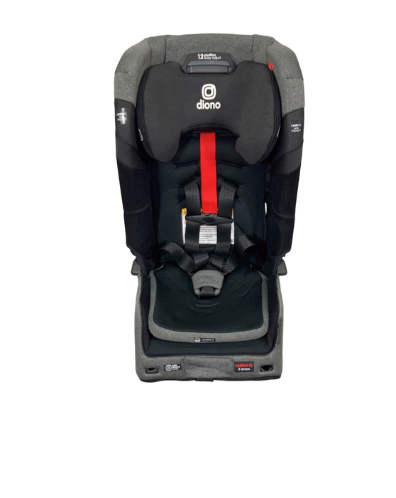 secondhand Diono Radian 3QXT Convertible Car Seat, 2021, Black Jet