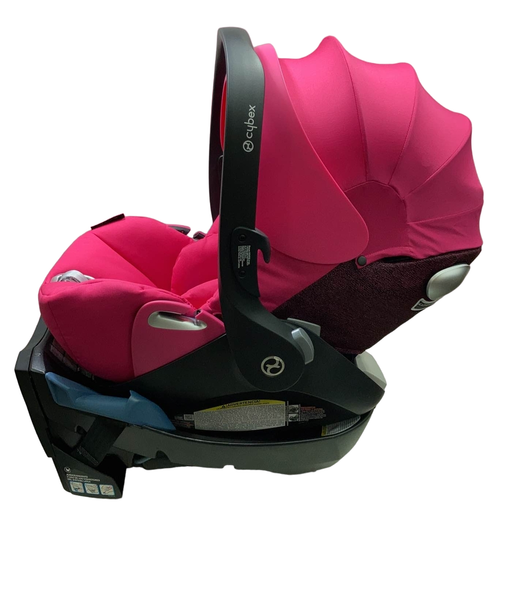 secondhand Cybex Cloud Q Infant Car Seat with SensorSafe, Passion Pink, 2021