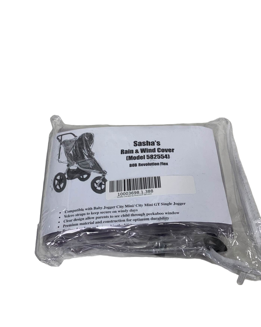 Sashas Rain And Wind Cover For BOB Revolution Flex Stroller
