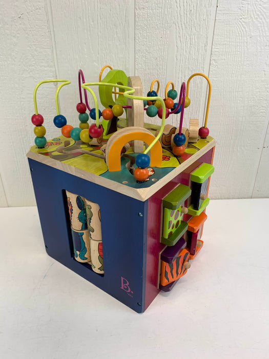 secondhand B. Toys Zany Zoo Wooden Activity Cube