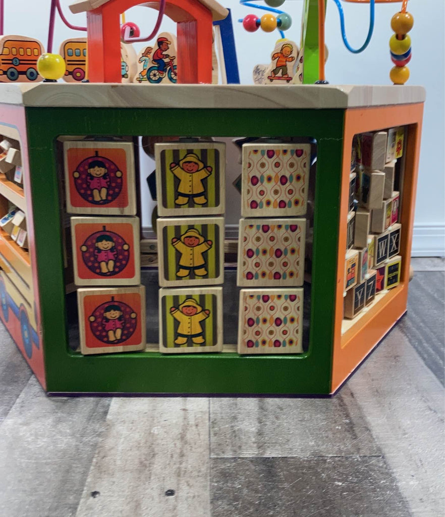 B. toys Youniversity Wooden Activity Cube