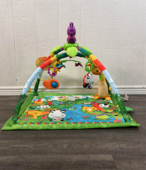 secondhand Fisher Price Rainforest Melodies and Lights Deluxe Gym