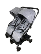 secondhand Mompush Lithe Double Stroller, 2022, Grey