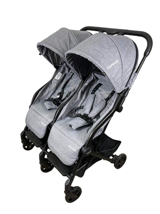 secondhand Mompush Lithe Double Stroller, 2022, Grey