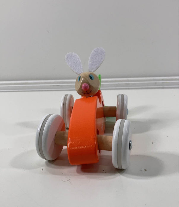 secondhand Janod Wooden Rabbit Lapin Carrot Car