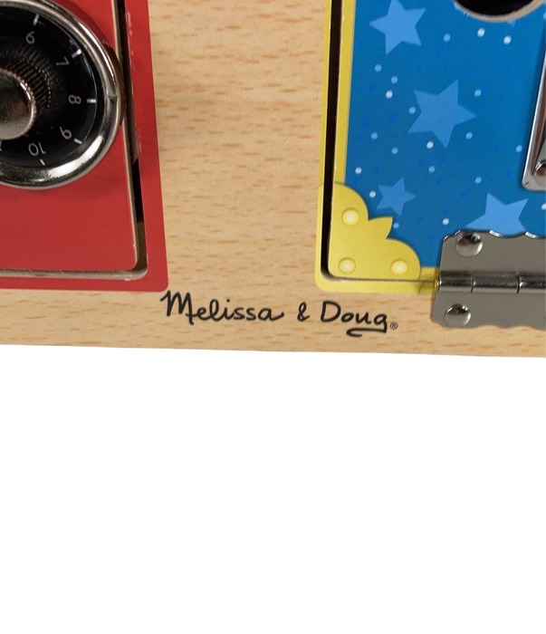 secondhand Melissa & Doug Lock & Key Board