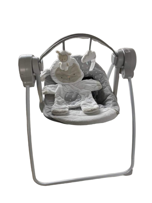 secondhand Ingenuity Comfort To Go Portable Swing, Cuddle Lamb