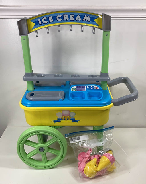 used American Plastic Toys Deluxe Ice Cream Cart Kitchen Set